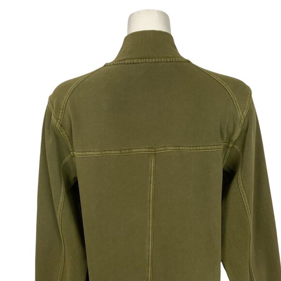 Anthropologie Daily Practice Meru Mini Dress S Moss Green Long Sleeve Athleisure - Picture 9 of 13
